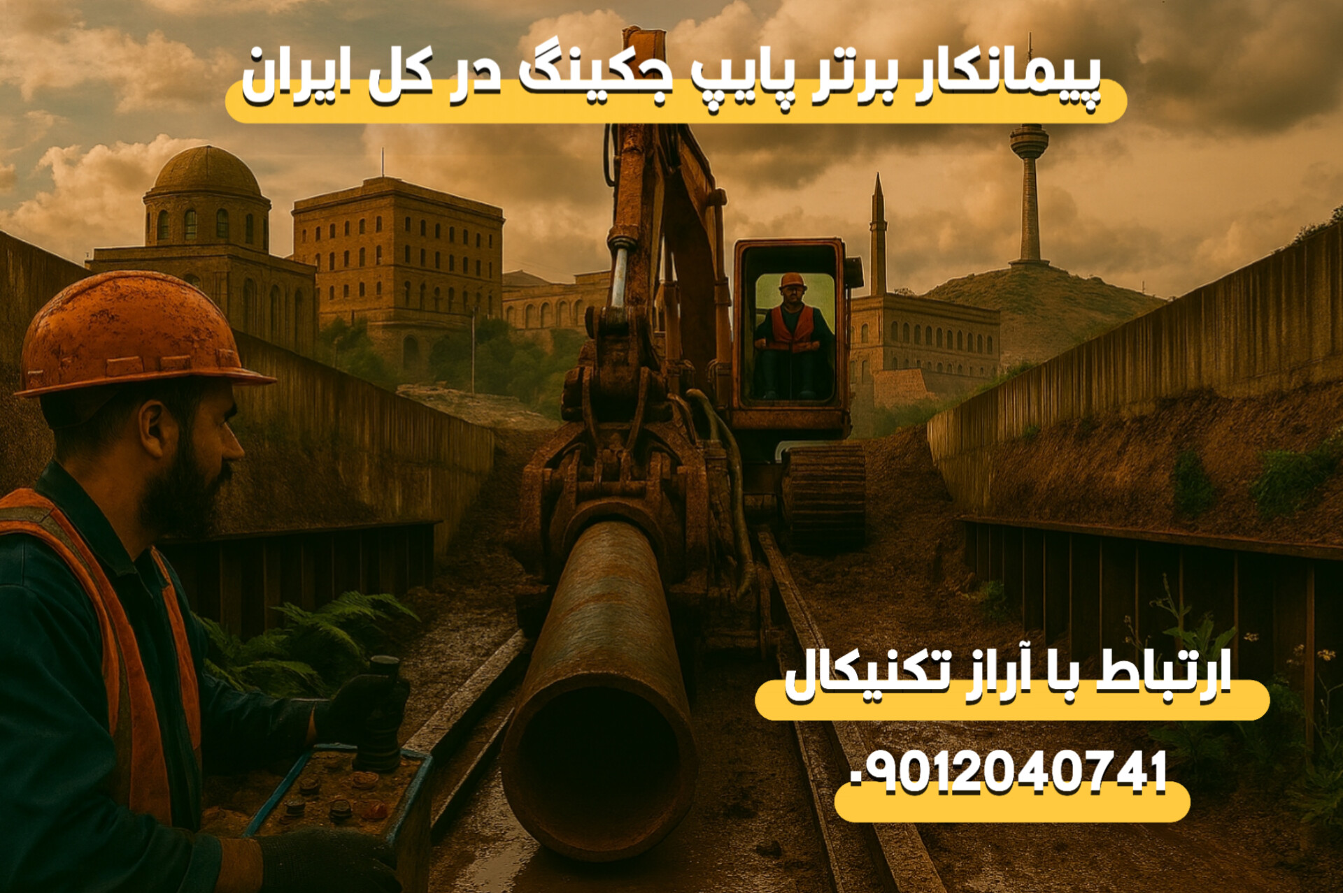 پیمانکار لوله رانی در استان آذربایجان شرقی