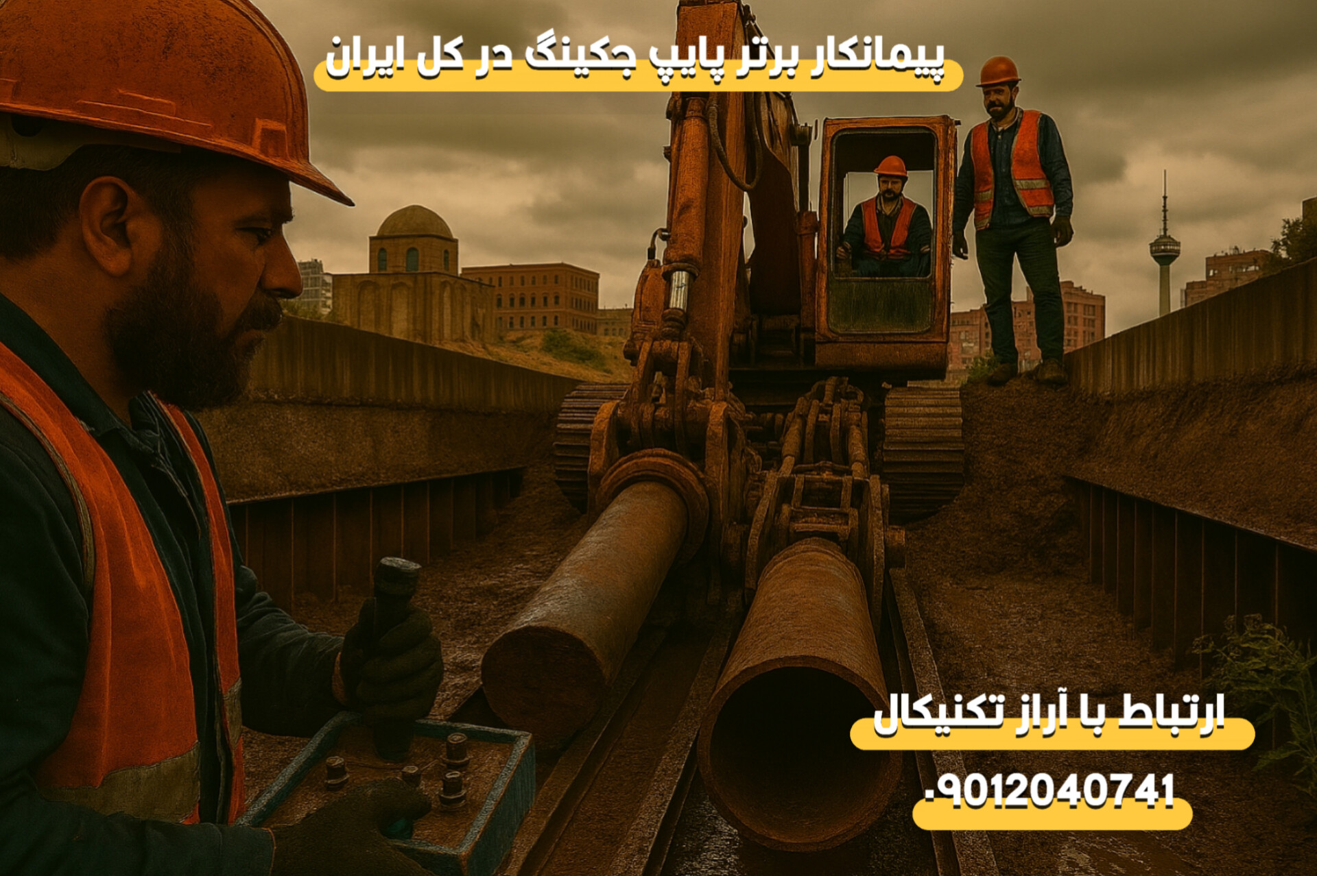 پیمانکار لوله رانی در استان آذربایجان غربی
