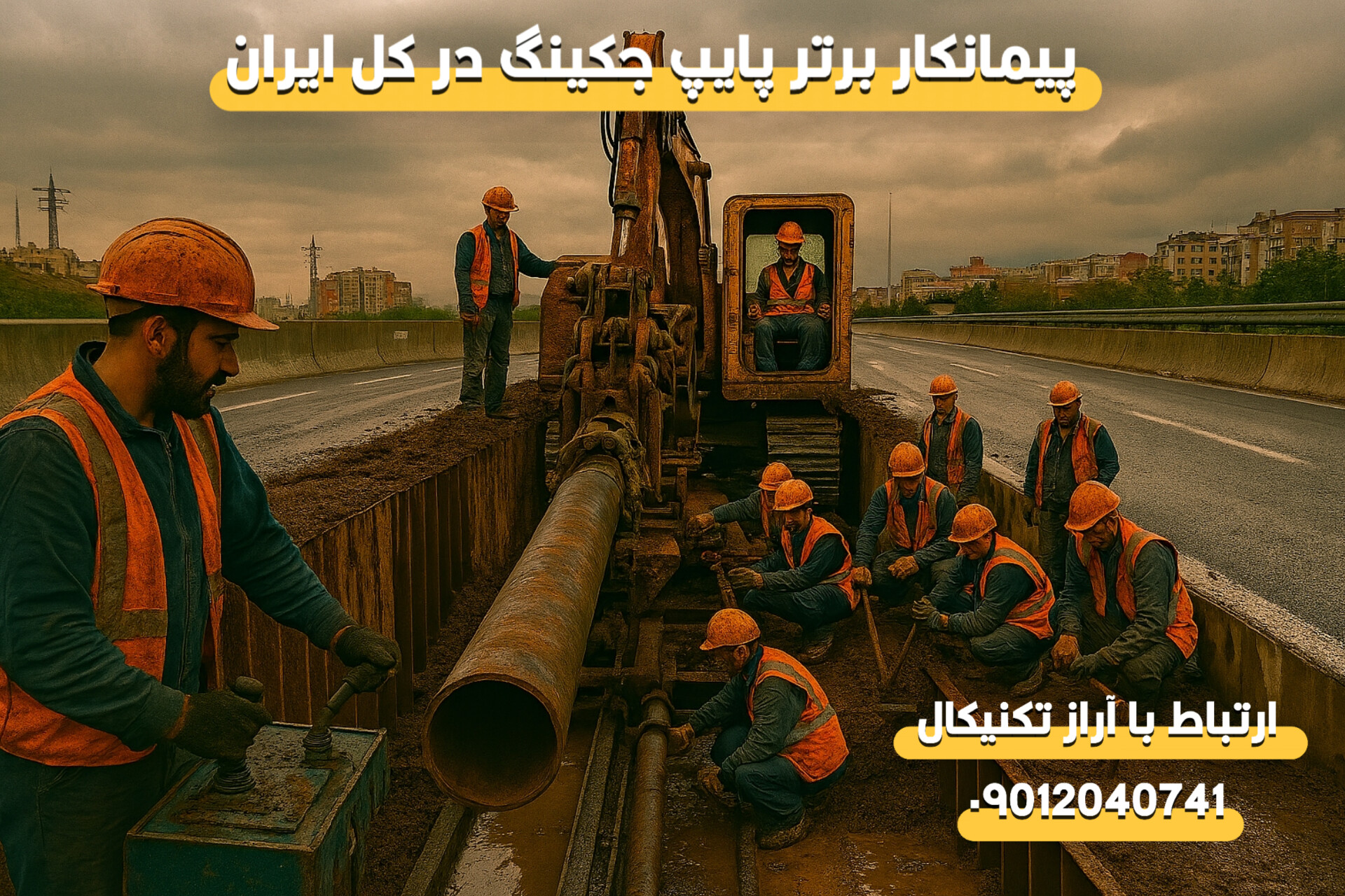 پیمانکار لوله رانی در استان ارومیه