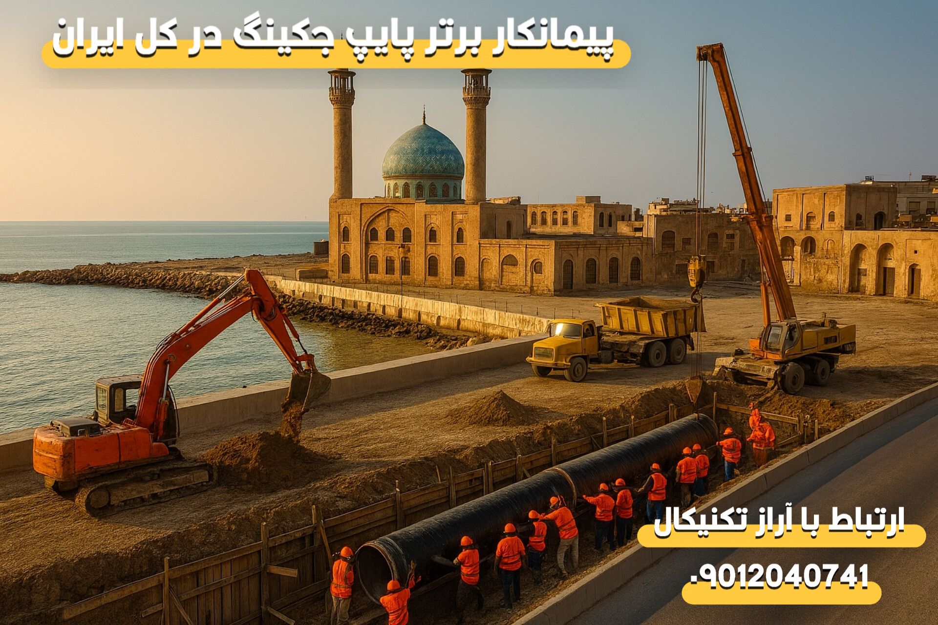 پیمانکار لوله رانی در استان بوشهر