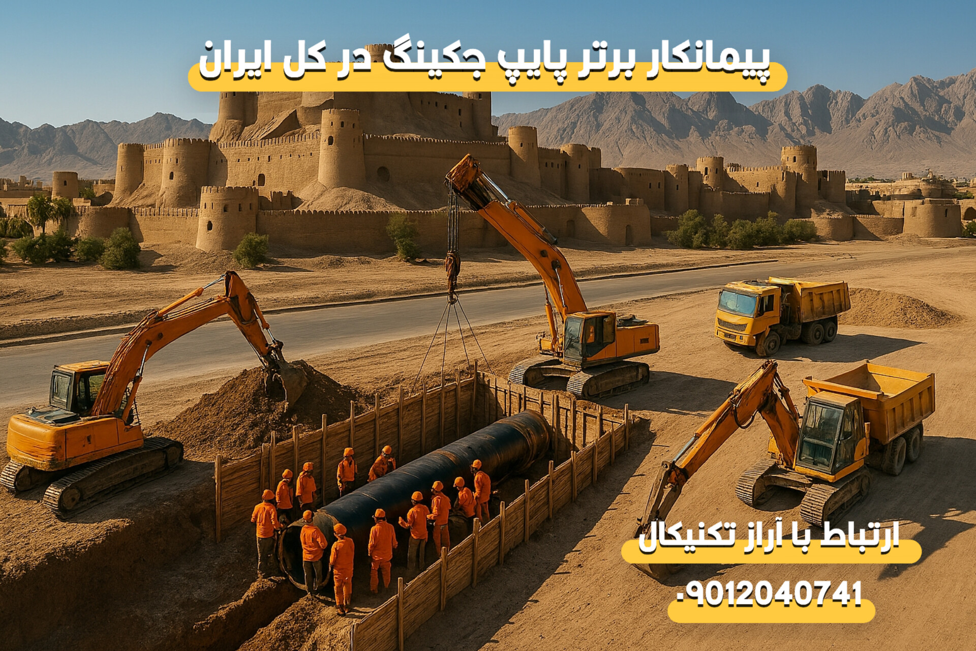 پیمانکار لوله رانی در استان سیستان و بلوچستان و زاهدان