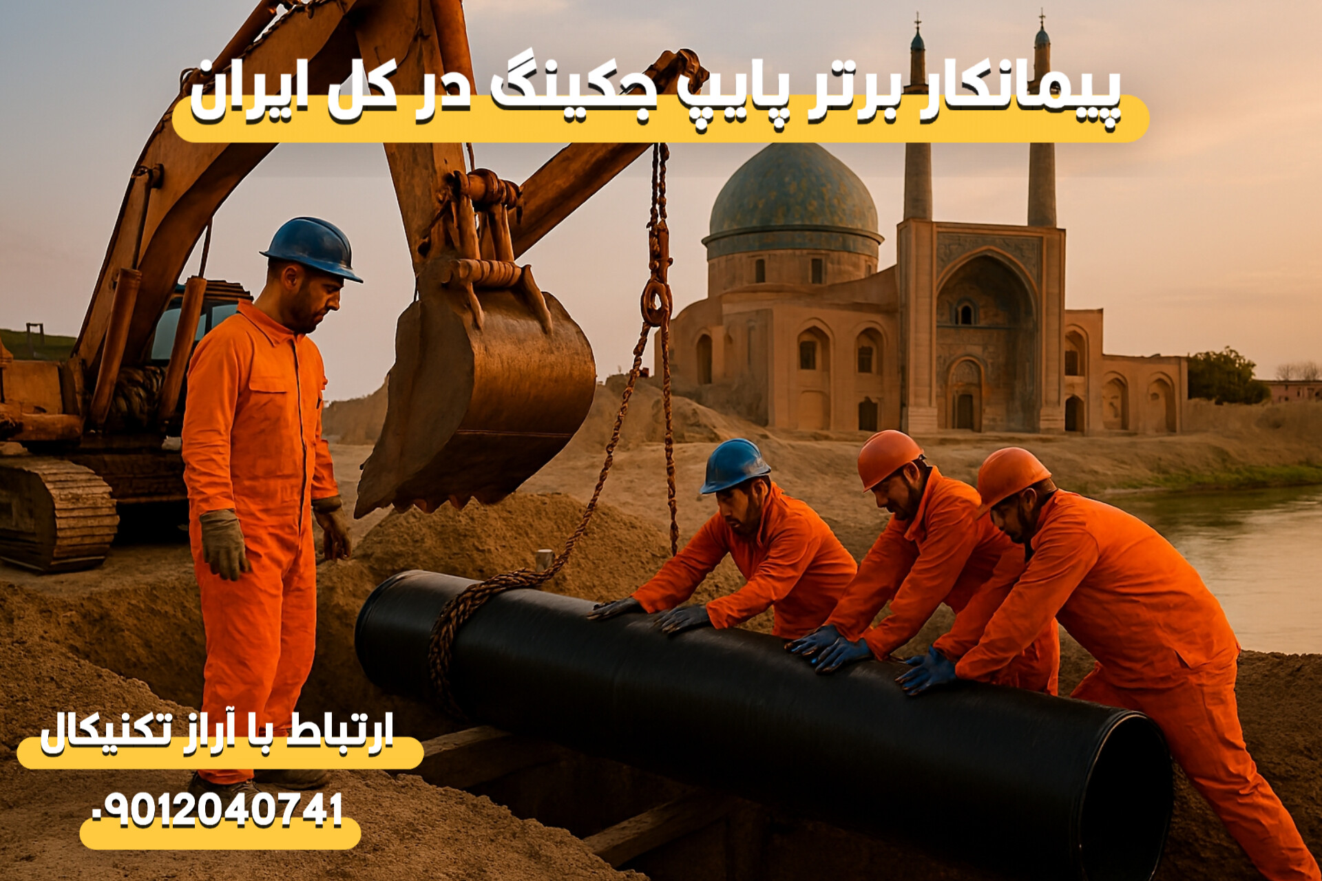 پیمانکار لوله‌رانی در خراسان رضوی