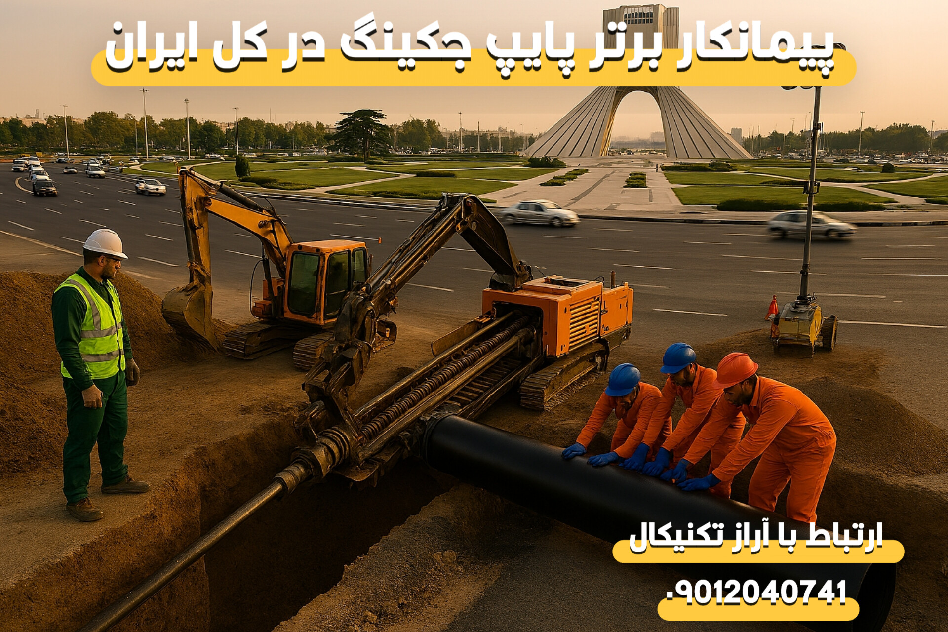 پیمانکار حفاری افقی در تهران