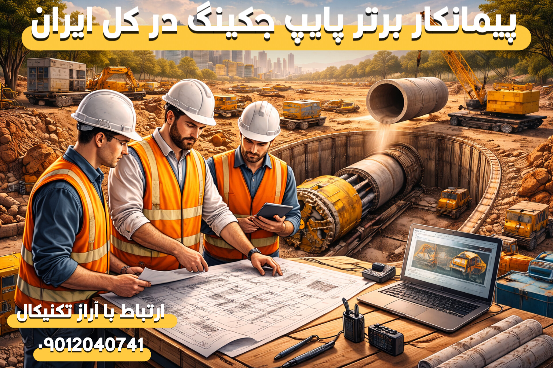 پیمانکار تخصصی پایپ جکینگ و اهمیت انتخاب شرکت معتبر در پروژه‌های عمرانی