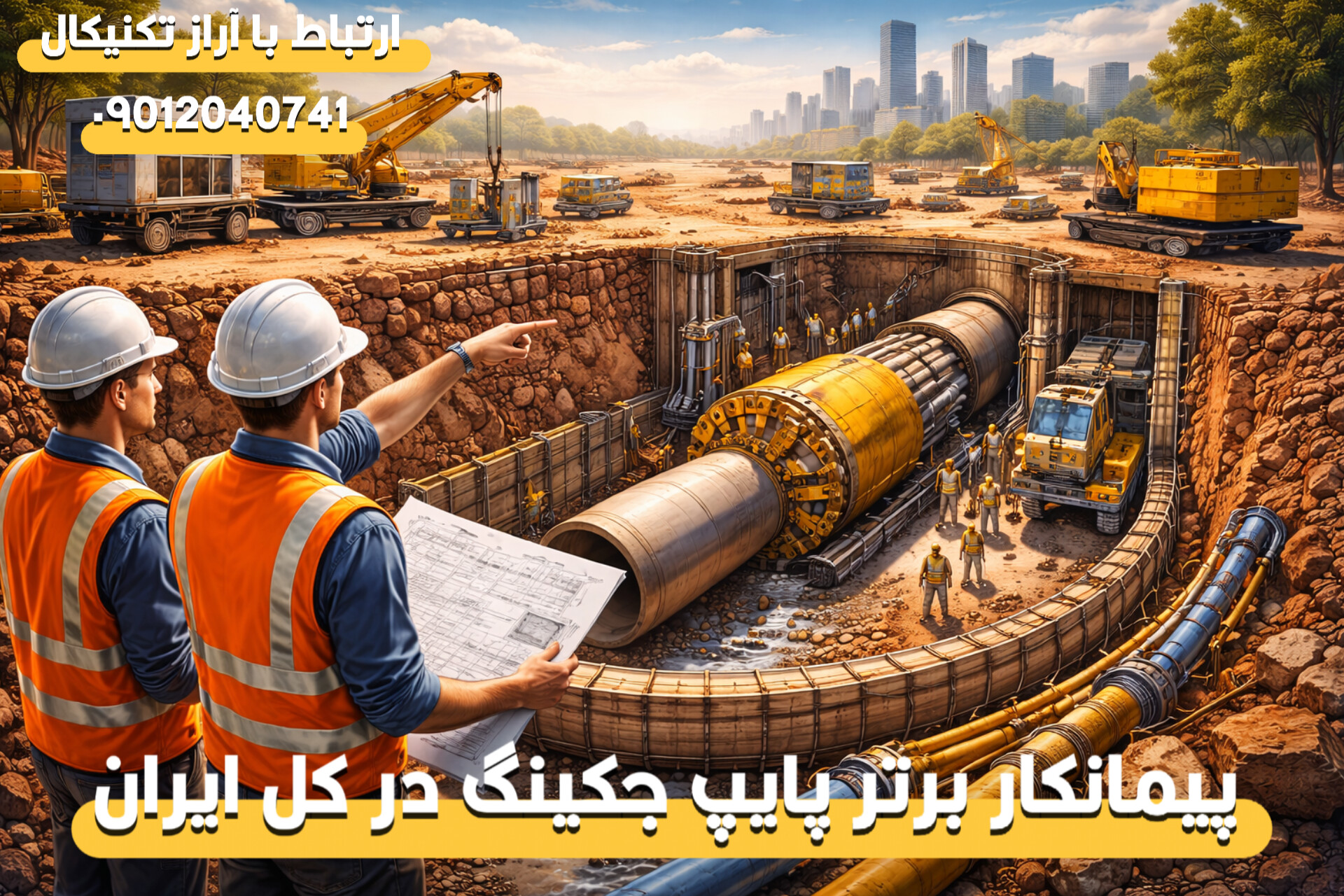پیمانکار پایپ جکینگ چه خدماتی ارائه می‌دهد؟
