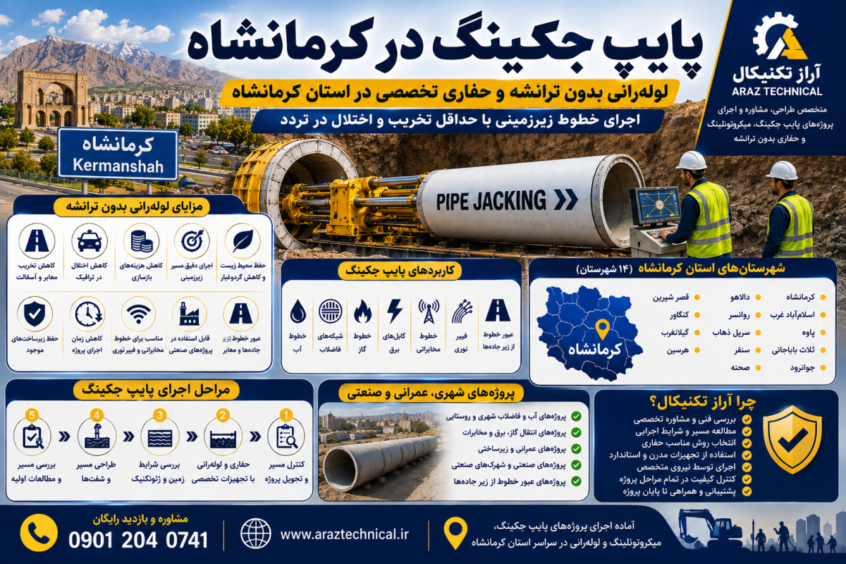 پایپ جکینگ در کرمانشاه
