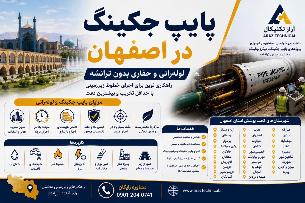 پایپ جکینگ در اصفهان