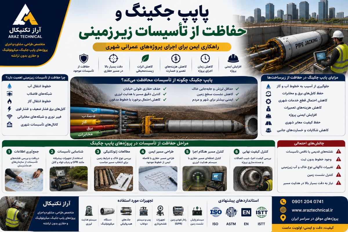 پایپ جکینگ و حفاظت از تأسیسات زیرزمینی