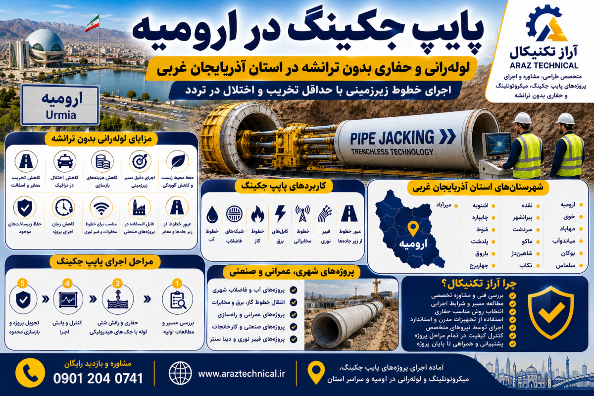 پایپ جکینگ در ارومیه