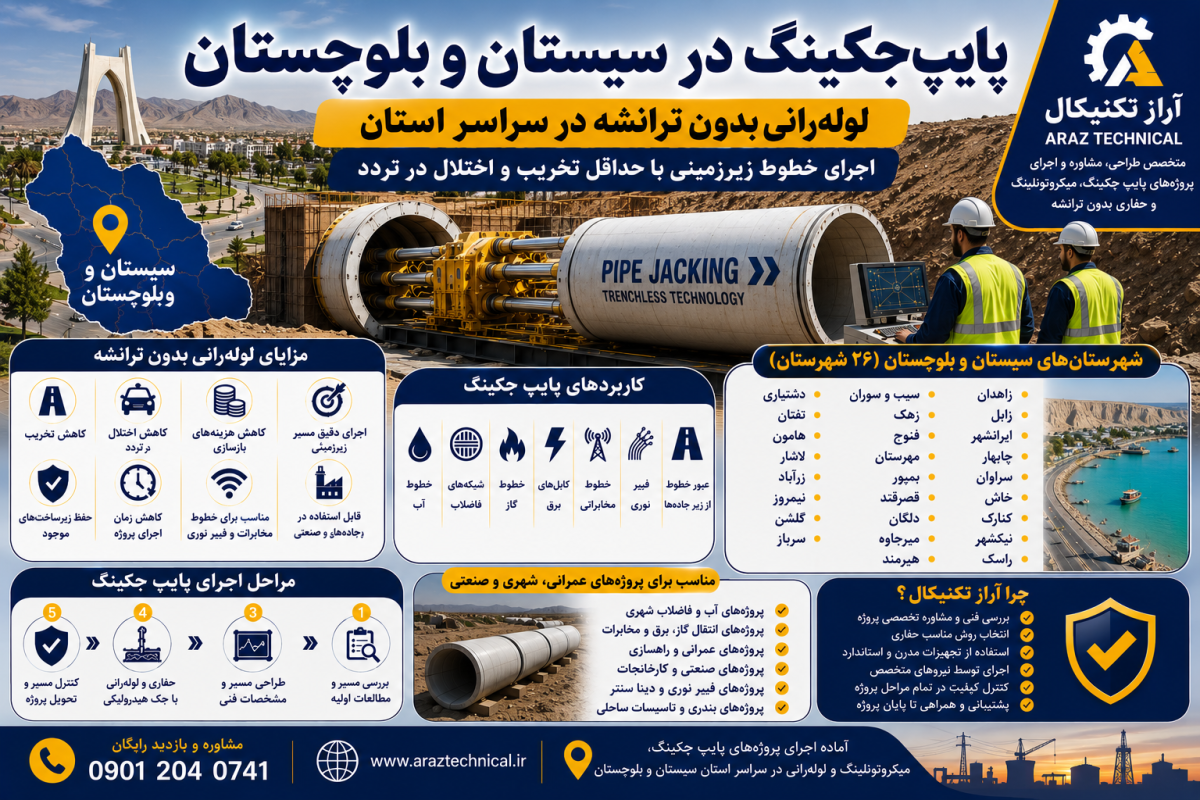 پایپ جکینگ در سیستان و بلوچستان