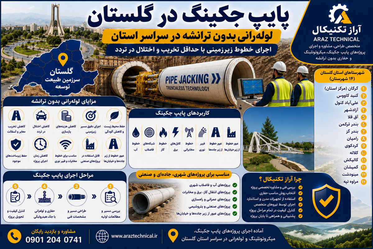 پایپ جکینگ در گلستان